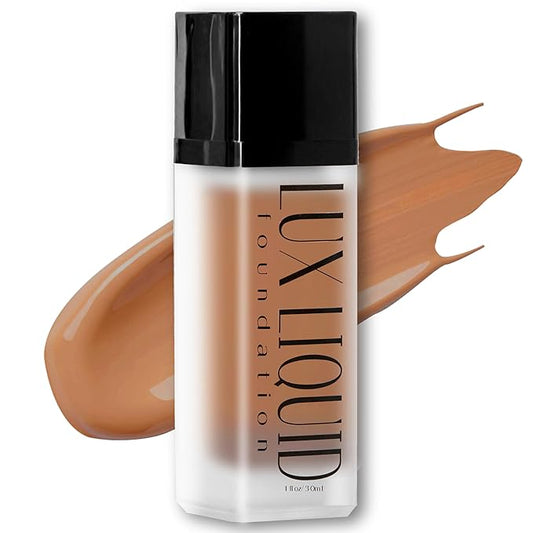 Organic Aloe-Based LUX Liquid Foundation, Natural Vegan Gluten-Free Made in USA, Coffee-VivaGrace Women