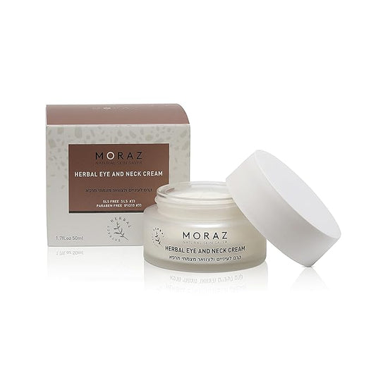 Moraz Herbal Eye and Neck Cream - Pomegranate Moisturizer - Neck and Under Eye Cream - Shea Butter Infused Skin Care - Anti Aging Eye Cream - 1.7 oz-VivaGrace Women