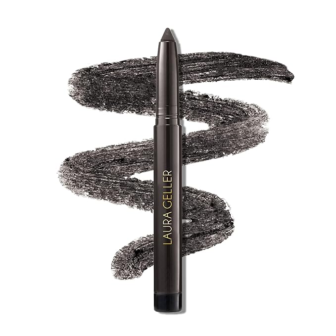 LAURA GELLER NEW YORK Kajal Longwear Kohl Eyeliner Pencil - Deep Charcoal Kohl - Caffeine and Vitamin E - Smooth & Blendable Liner - Built-In Sharpener-VivaGrace Women