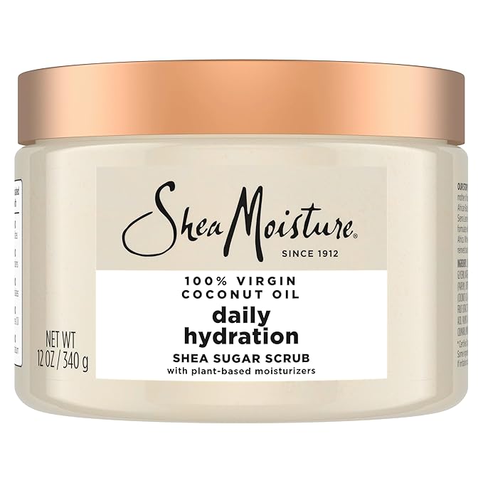 SheaMoisture Shea Sugar Body Scrub For Nourish And Replenish Skin Virgin Coconut Oil Daily Hydrating Body Scrub With 24h Shea Moisture Nutrients 12 oz-VivaGrace Women