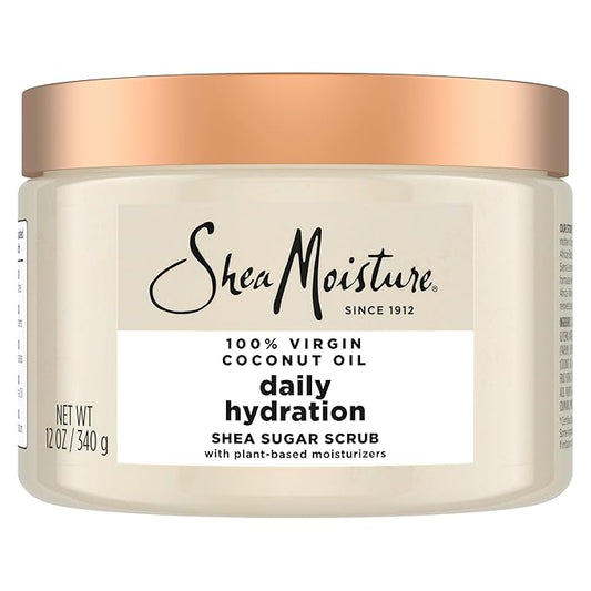 SheaMoisture Shea Sugar Body Scrub For Nourish And Replenish Skin Virgin Coconut Oil Daily Hydrating Body Scrub With 24h Shea Moisture Nutrients 12 oz-VivaGrace Women