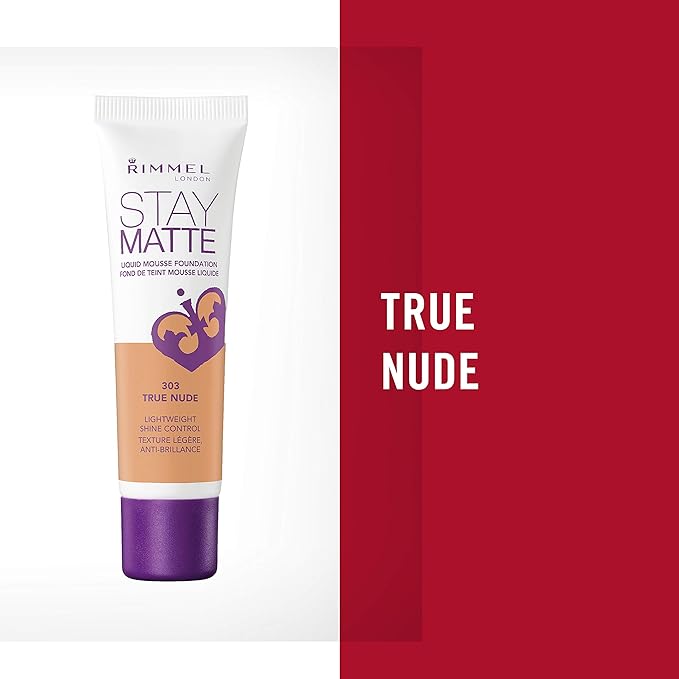 Rimmel, Stay Matte Foundation, True Nude 2 Count(Pack of 1)-VivaGrace Women