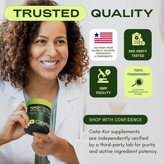 NMNH Supplement Alternative - Liposomal NAD w/Resveratrol - 90-Day Supply - High Purity NAD Supplement for Energy & Healthy Aging - 60 Capsules (3)-VivaGrace Women