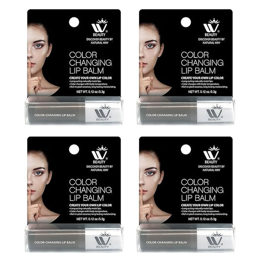 Care Lip Balm, Rich in Vitamin E and Provides Sustained Repair, Color Changing, Tinted Moisturizer, 3.3 g (4 pack)-VivaGrace Women