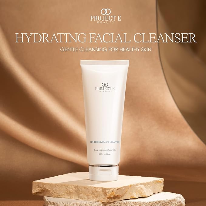 Project E Beauty Hydrating Facial Cleanser Gentle Cleansing | Removes Dirt, Oil & Makeup | Moisturizes & Hydrates | Brightens Complexion | Non-Foaming Formula | For All Skin Types | 125g-VivaGrace Women