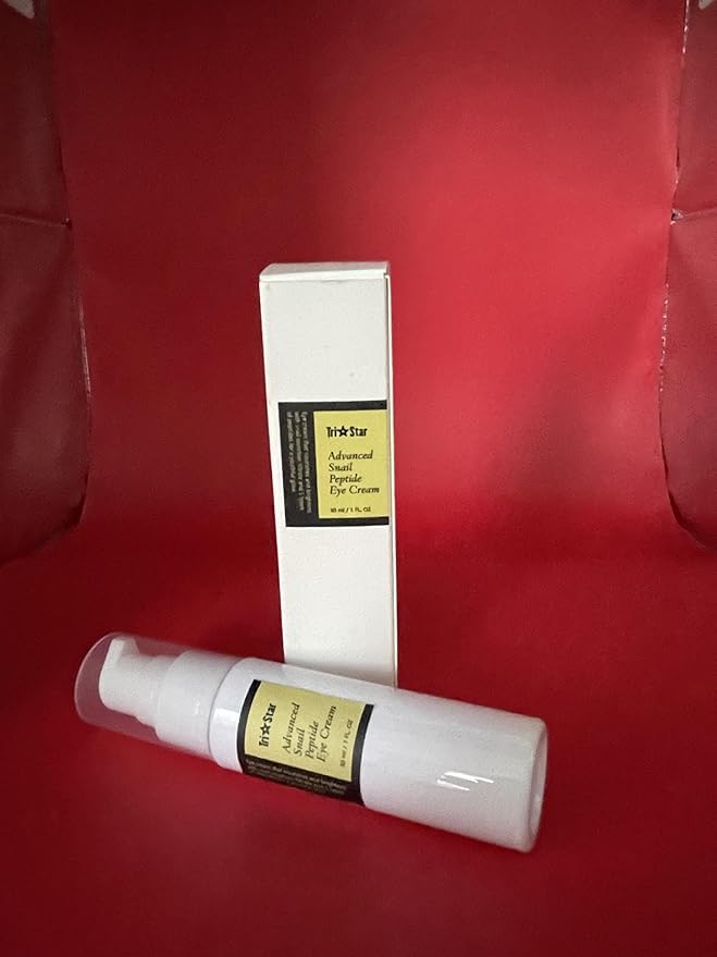 Tristar Advanced Snail Peptide Eye Cream, Anti-Wrinkle, Anti-Aging, Dark Circle Removing, Brightening Night Cream, 73.7% Snail Mucin - 30ml / 1FL Oz – 1 Count-VivaGrace Women