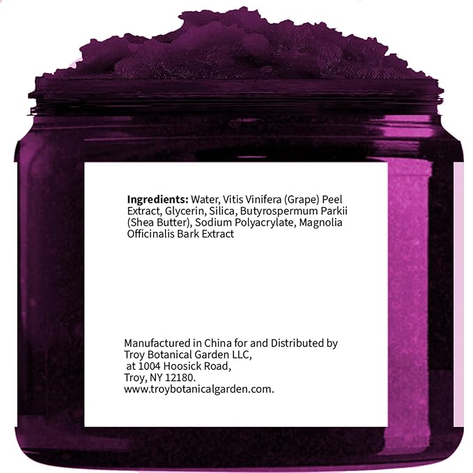 Grape Body & Foot Scrub 10 oz - Improves the elasticity and firmness of skin - Removes dead skin cells, and tighten and tone skin - The best stocking stuffer.-VivaGrace Women