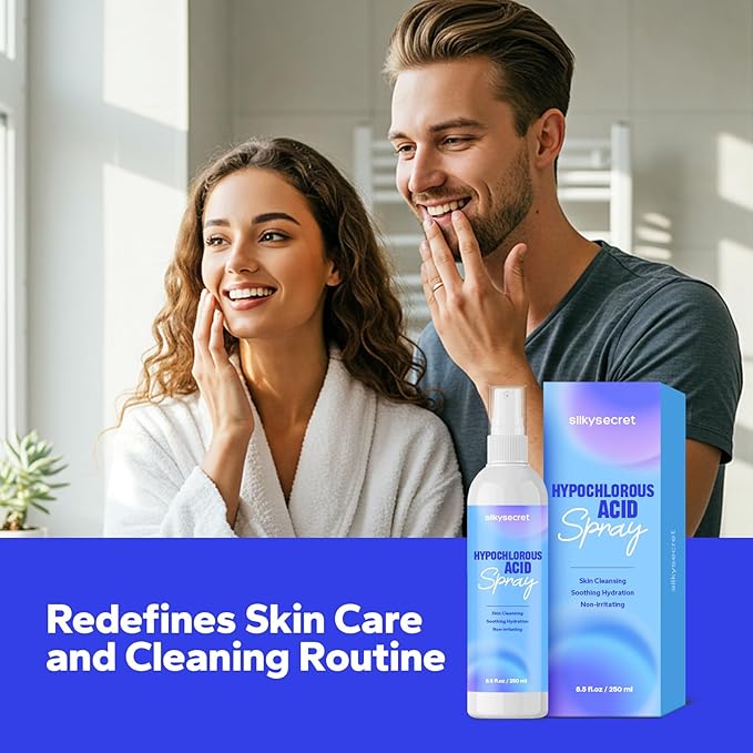 Hypochlorous Acid Spray (8.45 Fl Oz), Facial Spray for Skin Cleansing & Soothing, Hypoallergenic HOCL Sprays for Face & Eyes, All-Purpose Cleaner for Sensitive Skin Care-VivaGrace Women