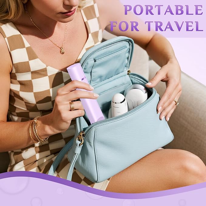 2025 New 2-in-1 Electric Bikini Trimmer for Women - Dual Head Electric Razor,Waterproof Painless Bikini Shaver, Pubic Hair Trimmer for Private Area & Body Hair, Purple-VivaGrace Women