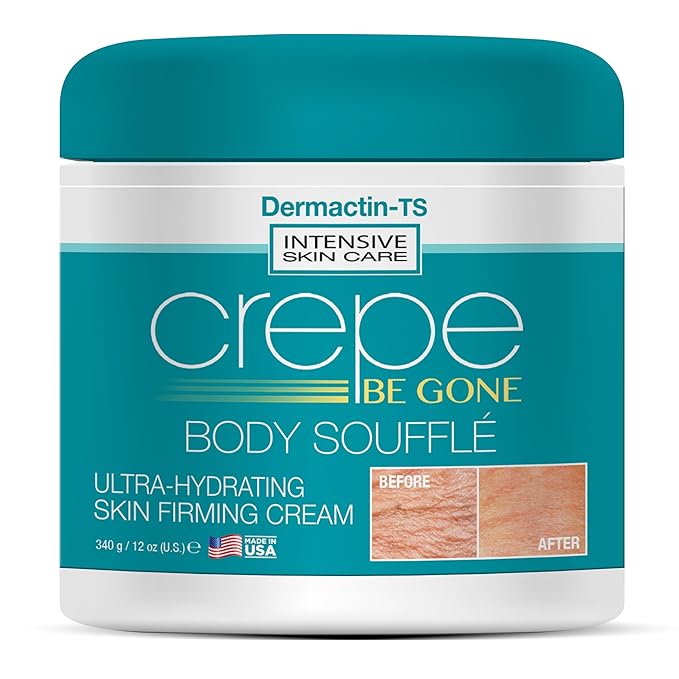 Crepe Be Gone Body Souffle Classic - Large 12 ounce - Ultra Hydrating Crepe Skin Firming Cream for Neck,Chest, Arms & Legs-VivaGrace Women