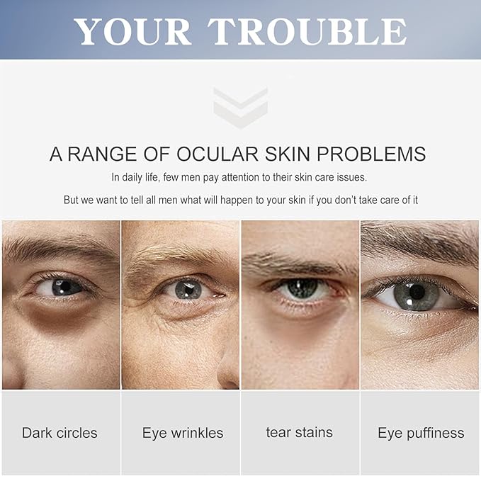 Men's Restoring Eye Cream Under Eye Cream for Dark Circles & Puffiness, Delay Aging Process of Eye Skin, Hydrating & Moisturizing, Reduces Puffiness, and Fine Lines-VivaGrace Women