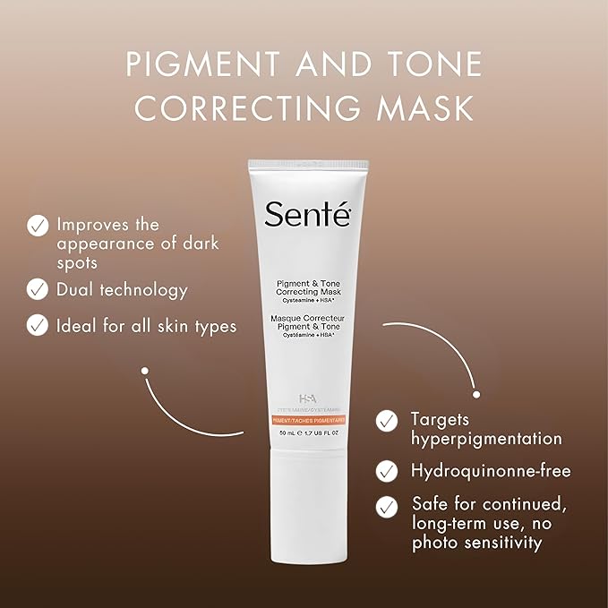 Senté Cysteamine HSA Pigment and Tone Corrector- Hyperpigmentation Treatment For Reducing The Appearance of Dark Spots And Improving Skin Tone - 1.7 Fl Oz-VivaGrace Women