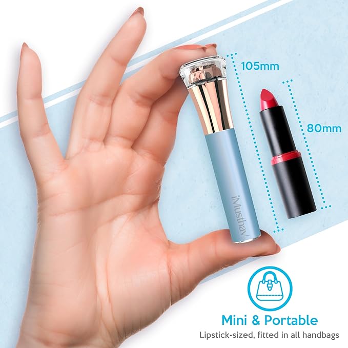 Flawless Facial Hair Remover for Women Painless Electric Razor Epilator Trimmer Shaver with 18K Gold-Plated, 16mm Dual Ring Floating Head, USB Rechargeable, 360° LED for Face Lip Hair Removal-VivaGrace Women