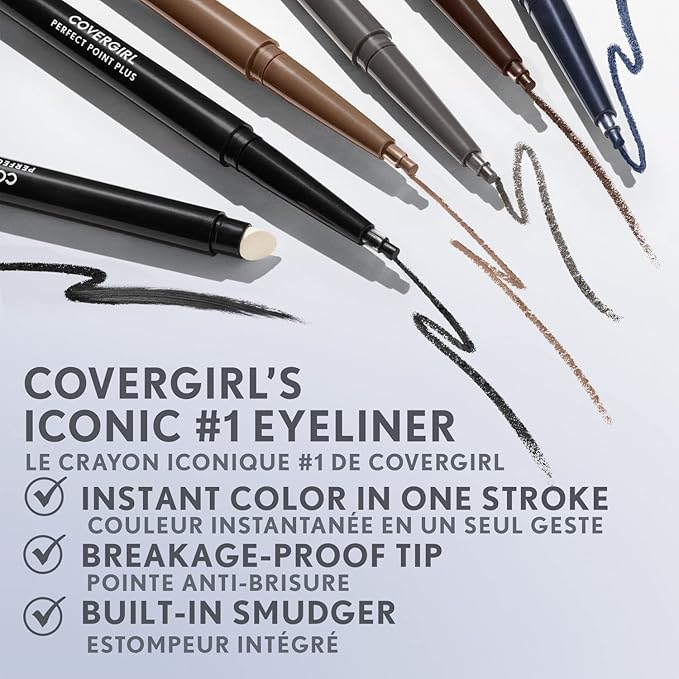 COVERGIRL Perfect Point PLUS Eyeliner Pencil, Espresso .008 oz. (0.23 mg) (Packaging may vary)