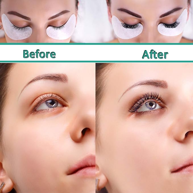50 Pairs Under Eye Pads, Eyelash Extension Gel Patches, Lint Free DIY False Lash Extension Beauty Makeup Hydrogel Gel Eye Patches-VivaGrace Women