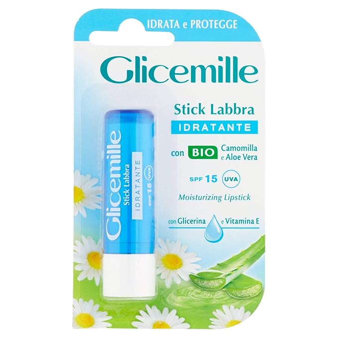 Moisturizing Lip Stick with Chamomile, Aloe Vera, Glycerin and Vitamin E, 1 unit - Made in Italy-VivaGrace Women