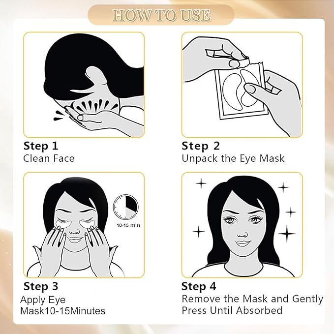 Premium Under Eye Patches, Gel Eye Patches Hydrating & Refresh for Puffy Eyes, Under Eye Bags & Dark Circles, Natural Collagen Eye Gels Pads, Crystal Anti-Aging Eye Mask (Light blue)-VivaGrace Women