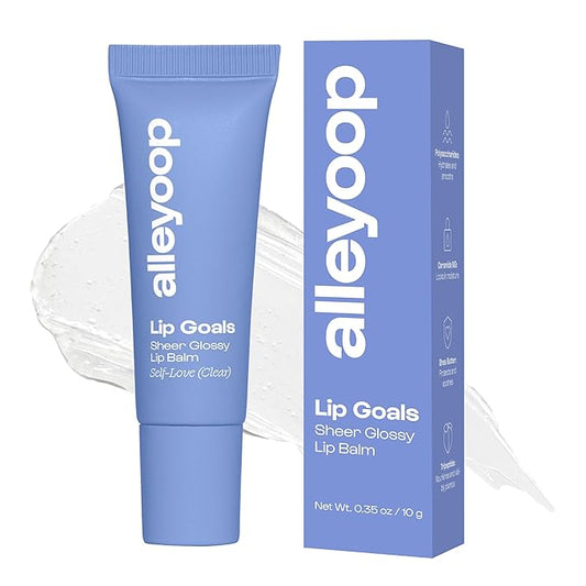 Alleyoop Lip Goals Glossy Lip Balm – Hydrating Tinted Lip-Moisturizer for Women - Vegan LipBalm for Cracked Lips, Moisturizing LipGloss Balm - Lips Treatment & Hydration Care, (Clear)-VivaGrace Women