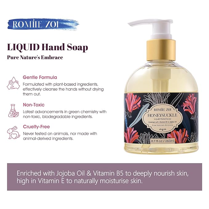 Liquid Hand Soap with Gift Box - Honeysuckle - 260ml/ 8.7 fl.oz