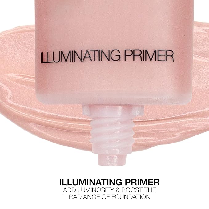 Palladio I'm Glowing Illuminating Primer, Pearly Pink Makeup Primer for Face, Contains Aloe Vera, Grape Seed Oil, Green Tea, Brightens Complexion, Combats Wrinkles, Fine Lines & Pores-VivaGrace Women