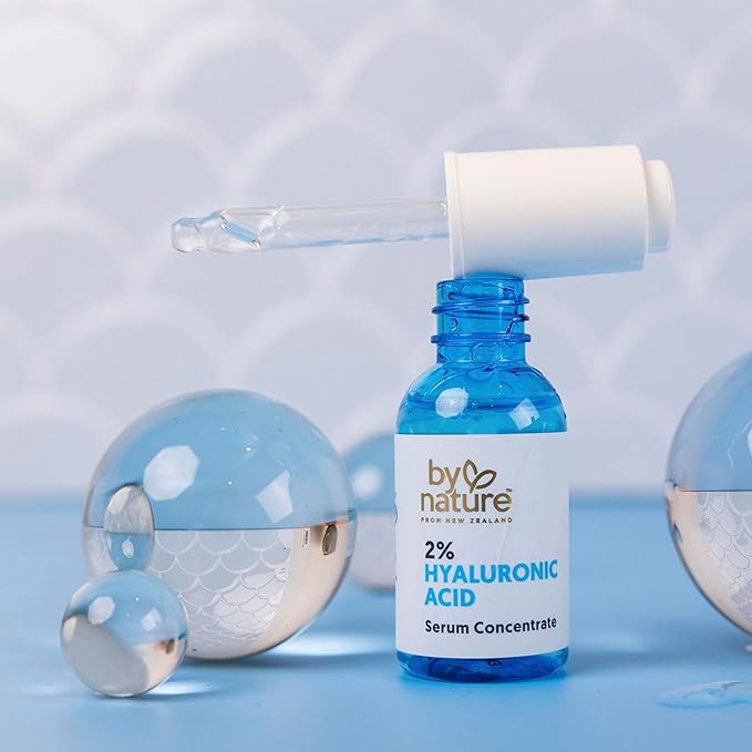 By Nature 2% Hyaluronic Acid Serum for Face & Neck - Skincare from New Zealand - 2% Hyaluronic Acid Facial Serum Concentrate - 1fl. Oz-VivaGrace Women