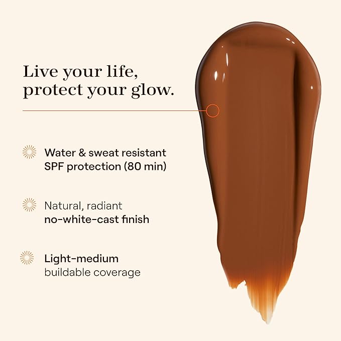 Live Tinted Hueguard Skin Tint SPF 50 - Tinted Mineral Sunscreen with Light-Medium Buildable Coverage With a Hydrating and Radiant Finish - Water and Sweat Resistant, 1.35 fl oz - Shade 03-VivaGrace Women