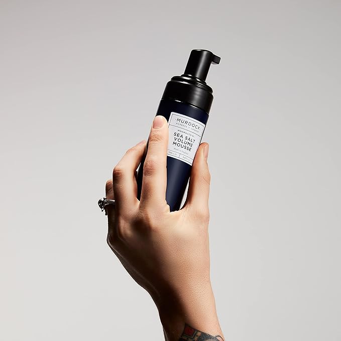 Murdock London Sea Salt Volume Hair Mousse for Men – Adds Natural Volume & Hold for Fine or Thinning Hair – Non-Sticky, Matte Finish Mousse for Hair Styling – Vegan Formula (5.07 fl. oz.)-VivaGrace Women