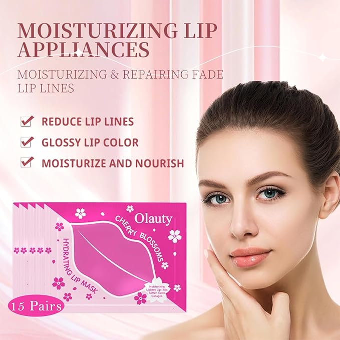 30 Pairs Lip Masks & Eye Mask, 24K Gold Gel Crystal Collagen Eye Patches for Puffy Eyes and Dark Circles Eyes, Effectively Nourishes the Lip & Eye Skin, Reducing Wrinkles and Fine Lines-VivaGrace Women