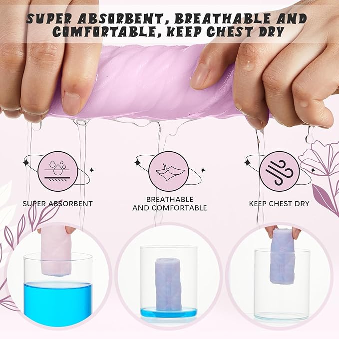 Toulite 10 Pcs Cotton Bra Liners 3 Layer Rectangle Under Bra Pads Sweat Liners for Women Sweating Supplies-VivaGrace Women