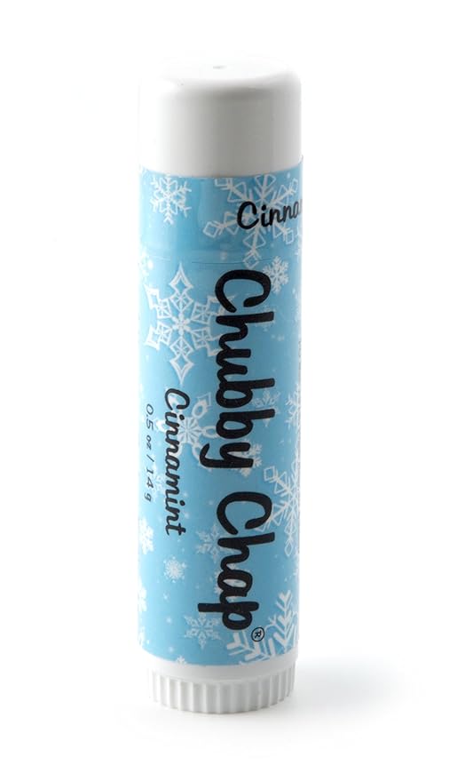 Chubby Chapstick - Large Jumbo Chapstick Natural Chapstick - .5 Ounce Lip Balm (Cinnamint)-VivaGrace Women