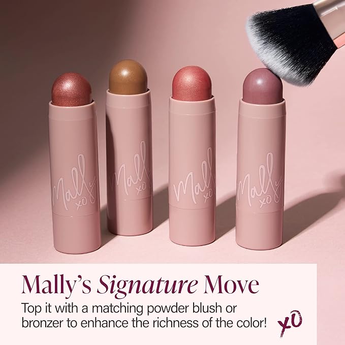 Mally Beauty Shimmer, Shape & Glow Plus Face Defining Stick, Hint Of Mauve-VivaGrace Women