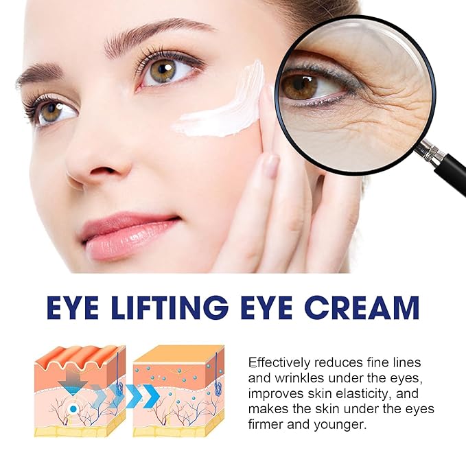 Anti Wrinkle Essence, Glozie Eye Serum, Glozie Instant Eye Lift Eye Cream, Anti Wrinkle Serum, Eye Cream For Wrinkles, Instant Anti-Aging Firm Eye Temporary Eye Tightener, Permanent Anti-Aging Cream-VivaGrace Women