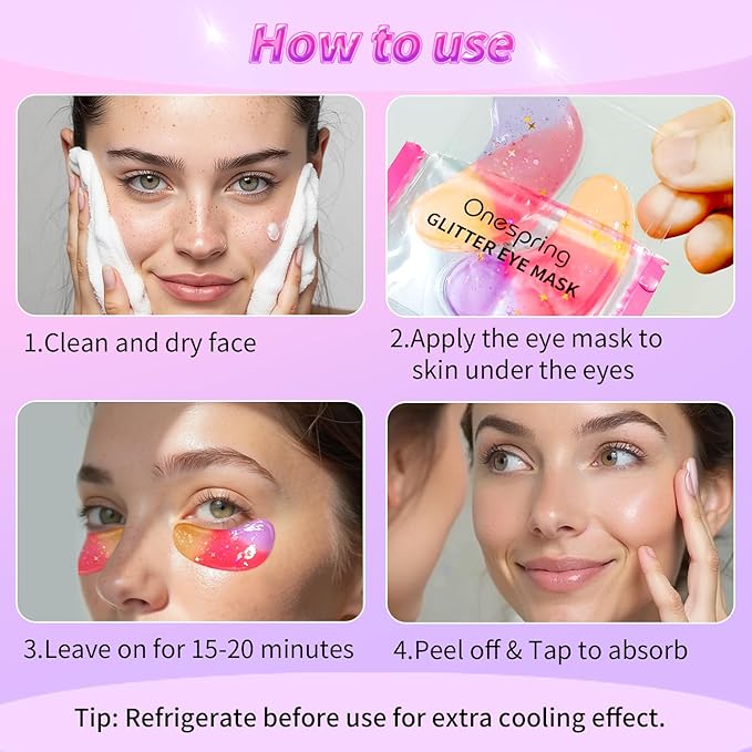 Eye Masks (24 Pairs) - Gift for Her - Under Eye Patches for Dark Circles, Puffiness, Wrinkles, Soothing & Hydrating, Skincare Eye Gel Pads, Beauty Essential for Women, Bridesmaid Gifts-VivaGrace Women