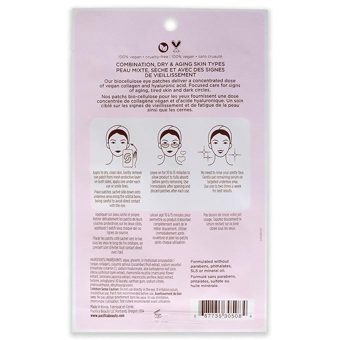 Pacifica Vegan Collagen Hydro-Treatment Undereye and Smile Lines 0.23 oz-VivaGrace Women