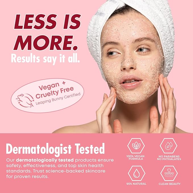 Collagen Facial Scrub - Dermatologist Tested, Anti-Aging, Hydrates & Improves Firmness, Korean Skin Care, 95% Natural, Clean Beauty, Non - GMO, Cruelty - Free - 1 Pack-VivaGrace Women