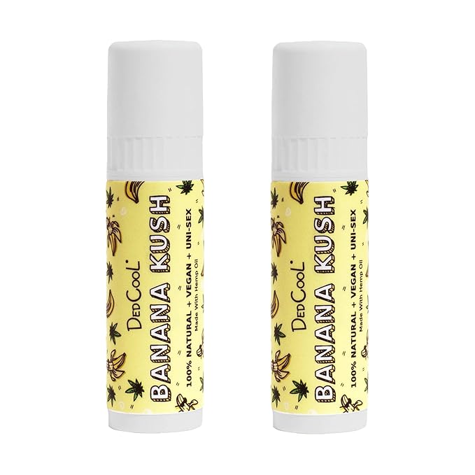 DedCool - Jumbo Vegan Lip Balm Stick | Clean, Non-Toxic Fragrance For All (Banana Kush, 2 Pack)-VivaGrace Women