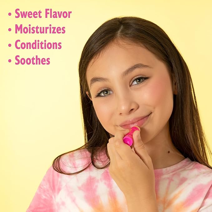 Lip Smacker Sanrio Hello Kitty and Friends 8-Piece Flavored Lip Balm, Clear, For Kids, My Melody, Little Twin Stars, and Chococat-VivaGrace Women