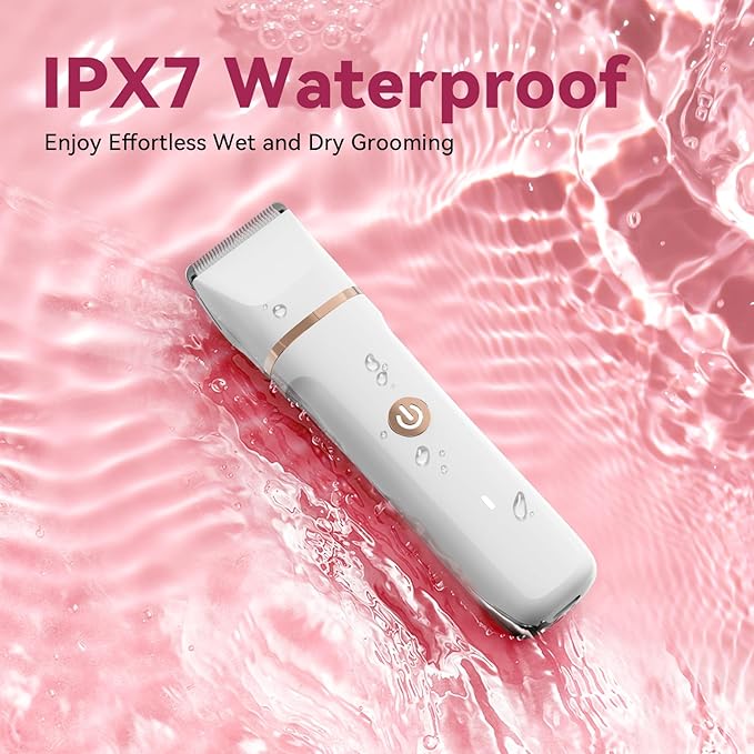 Electric Bikini Trimmer for Women - 4 in 1 Electric Razors for Women, Waterproof Pubic Hair Trimmers and Facial Hair Remover, Replaceable Shaver & Nose Hair Trimmer, Rechargeable Women's Grooming Kit-VivaGrace Women