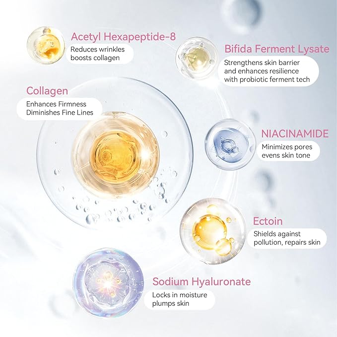 ISTON Bio-Collagen Face Mask,Overnight Revitalizing Hydrating Face Mask for Glowing Skin | Visible Firming, Deep Hydration & Refined Pores | Peptides, NMN & Hyaluronic Acid Masks For All Skin Type-VivaGrace Women
