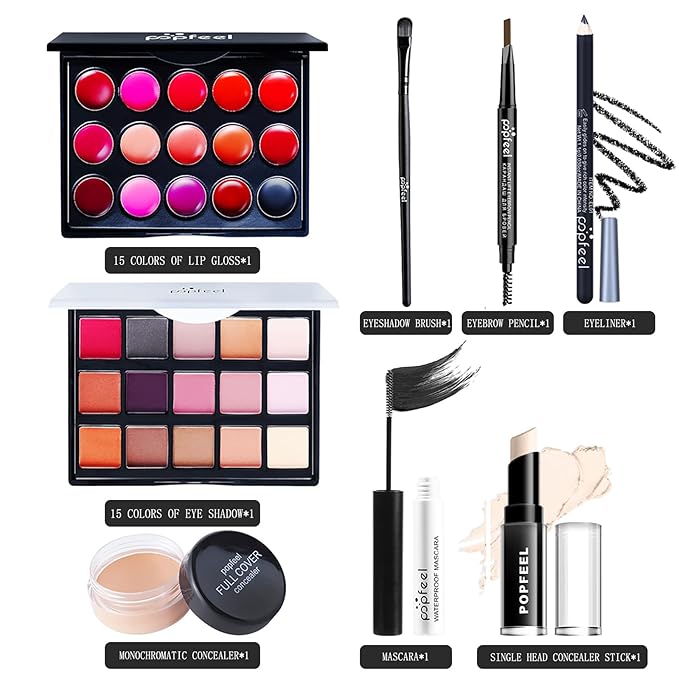 8PCS Colors Professional make up set, All in one makeup kit for women full kit, Cosmetics teenagers, Makeup palette-VivaGrace Women
