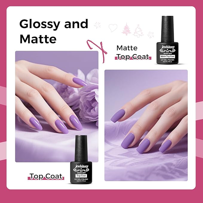 JEWHITENY 28 Colors Poly Nail Gel Kit with Base Top Coat Purple Blue Yellow Nude Pink Glitter Shades Quick-Dry for Beginners DIY Need U V Lamp Curing-VivaGrace Women