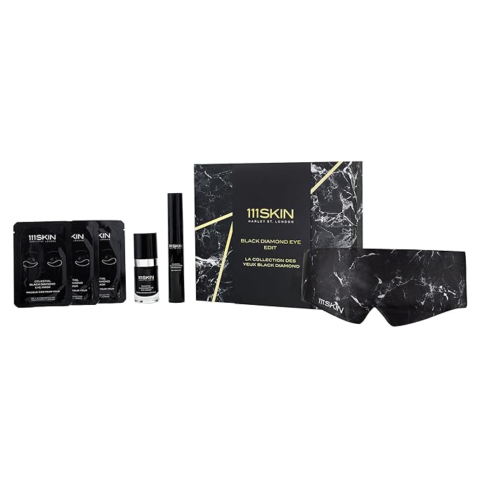 111SKIN Black Diamond Eye Edit| Gift Set of Celestial Black Diamond Eye Cream, Eye Masks and Contour Gel | Tighten & Lift Eye Area | Botox Alternative-VivaGrace Women