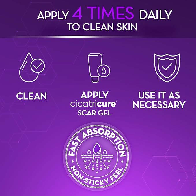 Cicatricure Advanced Scar Gel for Face & Body - Proven Results in 2 Weeks, Scar Treatment for Surgical Scars, Stretch Marks, Scars of Burns and Injuries, Acne Scar Treatment, 1 oz (28 g)-VivaGrace Women