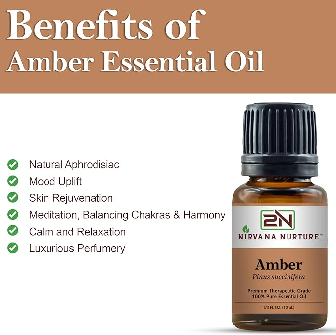 Amber Essential Oil 100% Pure Premium Therapeutic Grade, Undiluted-VivaGrace Women