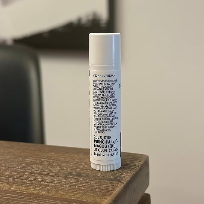 Bleu Lavande - Natural Lavender Lip Conditioner – Stick Lip Balm Repairs, Moisturizes & Protects - Soothes Chapped Lips & Restores Hydratation - Olive Oil & Shea Butter Base Lip Care - 4.2g - 3 Pack-VivaGrace Women