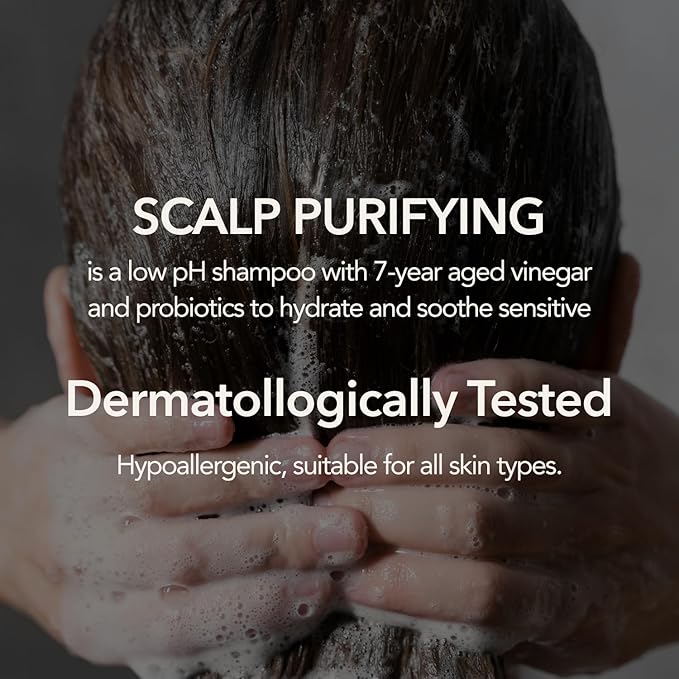 107 Clarifying Shampoo - Purifying Shampoo for Build Up, Dirt, Oil, Itchy, Dry Scalp – Fermented Vinegar & Ginseng for Refreshed & Revitalized Scalp - Paraben, Phthalate and Sulfate Free (16.9 oz)-VivaGrace Women