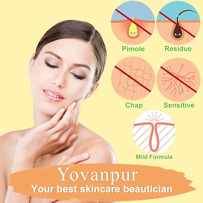 Hair Removal Wax Beads for Brazilian Waxing, Sensitive Skin - Face, Eyebrow, Legs At Home - 300g (10 Oz) with 10 Pearl Wax Sticks (Honey)-VivaGrace Women