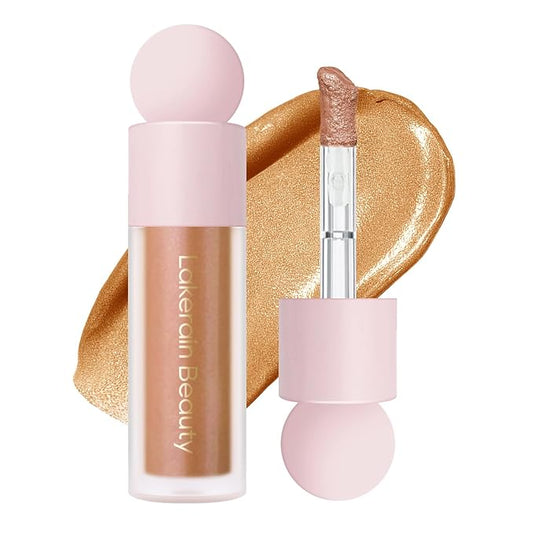 KYDA Liquid Highlighter, High Glossy Face Illuminator, Radiant Glow Liquid Filter, Silky Creamy Face Enhancing Makeup, Buildable Formula-Candlelight-VivaGrace Women