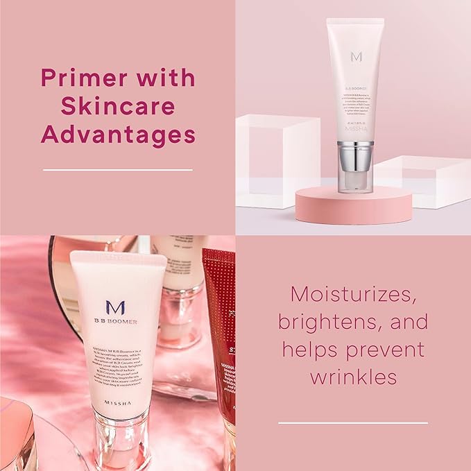MISSHA M PERFECT COVER BB CREAM No.23 Natural Beige for Light with Neutral Skin Tone SPF 42 PA+++1.69 oz & M BB Boomer 40ml -Lightweight, Multi-Function, High Coverage-VivaGrace Women