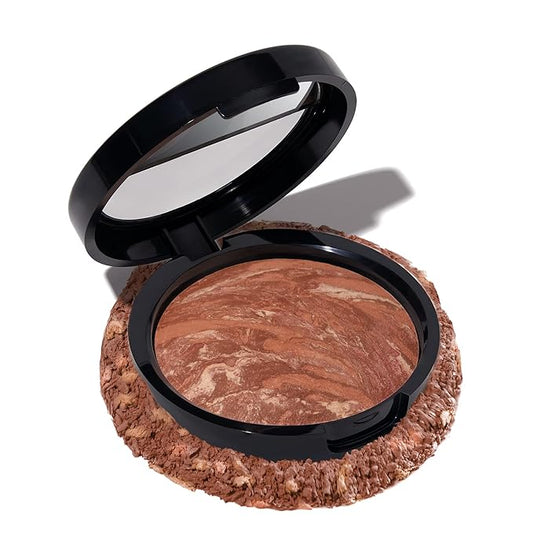 LAURA GELLER NEW YORK Baked Bronze-N-Brighten Bronzer Powder - Deep - Natural Bronze Glow-VivaGrace Women